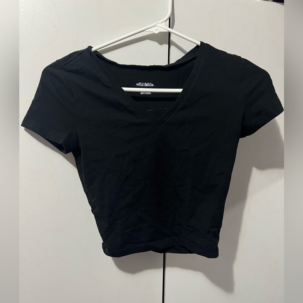 Black crop Tshirt from Target